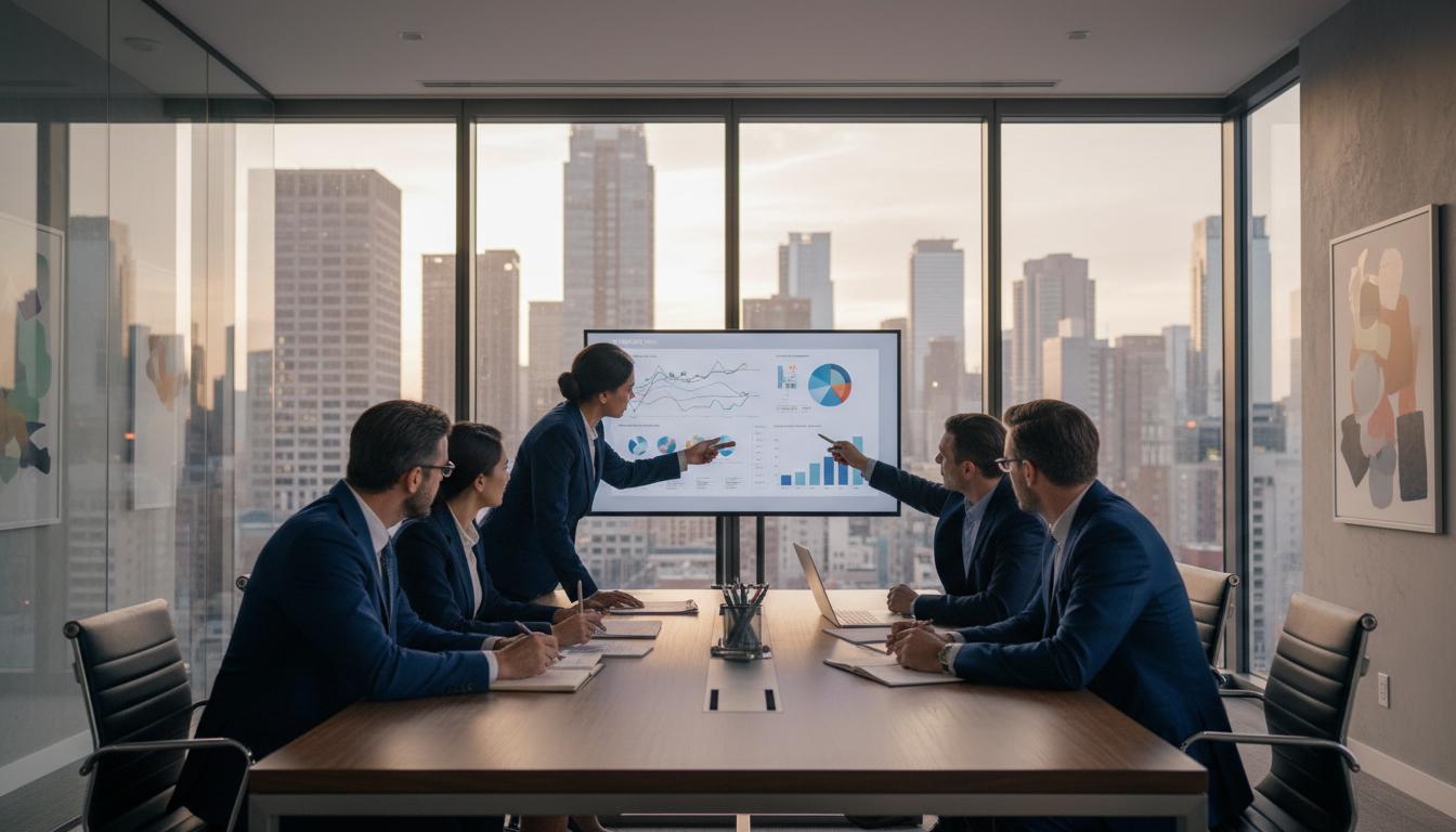 Professional team meeting