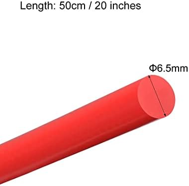 KFıdFran Plastik Yuvarlak Çubuk 1/4 inç Çap 20 inç Uzunluk Kırmızı (POM) Polioksimetilen Çubuklar Mühendislik Plastik Yuvarlak