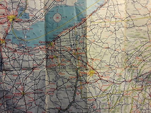 Kuzeydoğu ABD Eyaletlerinin Orijinal Vintage 1963 AAA Yol Haritası