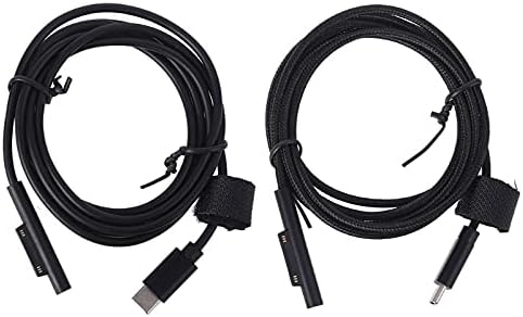 Konnektörler Naylon / Plastik Yüzey USB-C Şarj Kablosunu Bağlayın Micro Soft 5 Surface Pro 7/6/5/4/3 Dizüstü Bilgisayar için