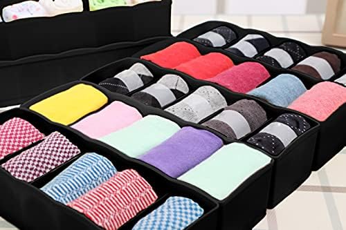Düzenli Tasarımlar Çekmece Bölücüler (5'li Set) - Kravatlarınız, Çoraplarınız, İç Çamaşırlarınız ve Banyonuz için Sağlam Plastikte