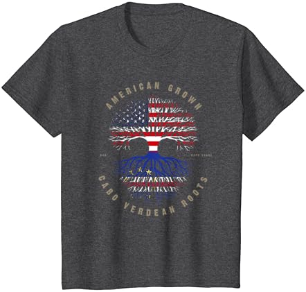 Amerikan Yetiştirilen Cabo Verde Kökleri Cape Verde Bayrağı T-Shirt