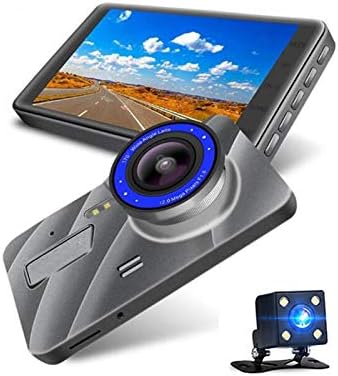 Pınzheng 4-İnç Çift Lens Dash kamera Gece Görüş HD Akıllı Ses araba dvr'ı Destek Geri Görüntü Yerçekimi Sensörü Hareket Algılama