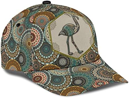 Tropikal erkek kamyon şoförü şapkaları Kadın beyzbol şapkası-Tek Beden Herkese Uyar Snapback Kapaklar-Flamingo Golf Şapka Baba