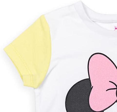 Disney Minnie Mouse Moda Grafik T-Shirt ve Tozluk Seti