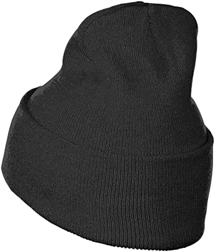 ONIAWO Molly Hatchet Beanies Şapka Erkekler Kadınlar için-Sıcak Kış Şapka Akrilik Örgü Manşet Bere Kap Günlük Siyah