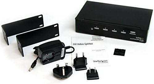 StarTech.com Ses-Video / ses bölücülü 4 Portlu DVI Video Ayırıcı - 4 x DVI + 4 x ses-masaüstü-ST124DVIA