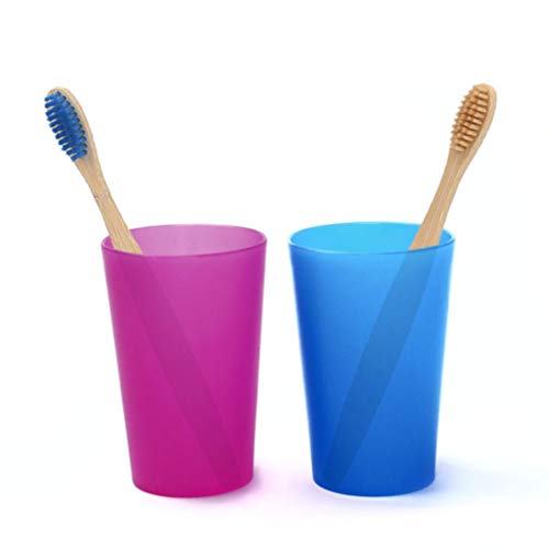 Milisten 3 pcs Bambu Diş Fırçaları Yumuşak Kıl Çevre Dostu Compostable Diş Fırçaları için Kadın Erkek Yetişkin Çocuk Seyahat