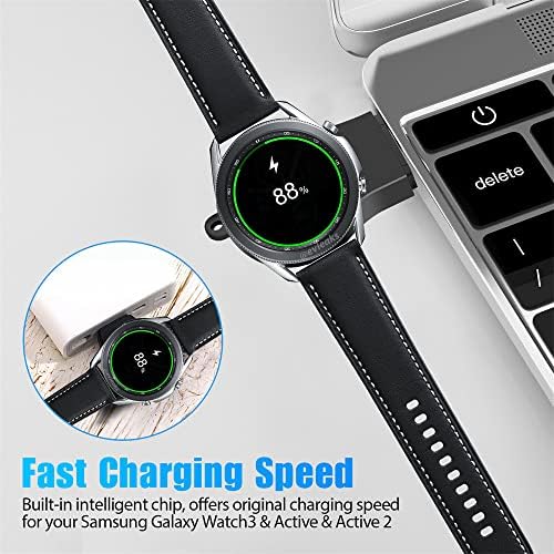 Taşınabilir Samsung Galaxy İzle 4/3 Aktif 2 Şarj USB Seyahat Akülü Kablosuz araç Şarj Anahtarlık Samsung Galaxy Watch4 Klasik