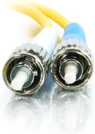 C2G / Cables to Go 11236 ST - ST 9/125 OS1 Çift Yönlü Tek Modlu Fiber Optik Kablo, Sarı (1 Metre / 3 Fit)