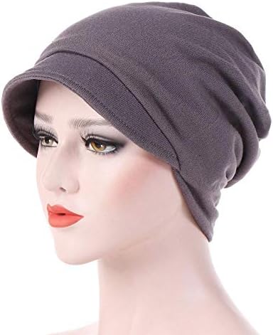 HGWXX7 Kadınlar Katı Sıcak Windproof Kemoterapi Cap Müslüman Şapka Başkanı Wrap Pamuk Kap