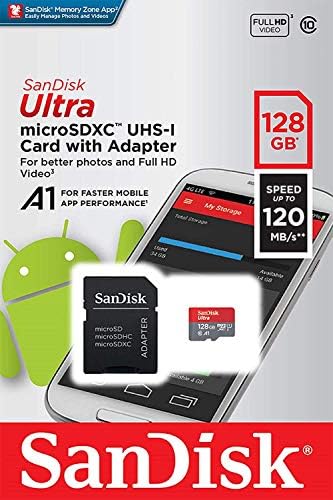 Ultra 128 GB microSDXC Maxwest TAB Telefonu için Çalışır 72DC Artı SanFlash ve SanDisk tarafından Doğrulanmış (A1/C10/U1/8 k/120MBs)
