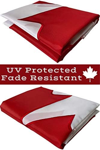 Kanada Bayrağı 3x5 Ft-Dış Mekan Naylon 210D-Dikili Panelli İşlemeli Akçaağaç Yaprağı Detayı-UV Solmaya Dayanıklı Ağır Hizmet