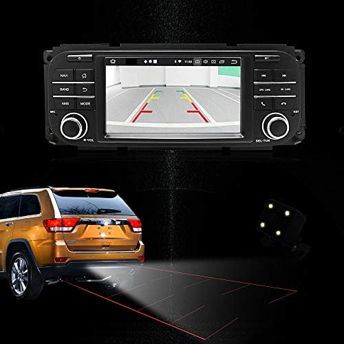 Araba Stereo Radyo Dash Navigasyon için Jeep Grand Cherokee Dodge RAM Sebring, 5 inç Dokunmatik Ekran Android 10.0 Tek Din Bluetooth