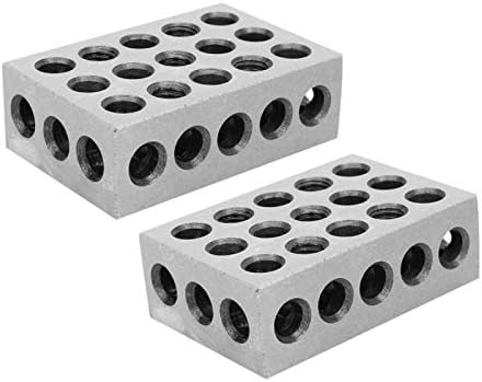 PBOHUZ 2 4 6 Blokları -0.0003 inç Yüksek Doğruluk 2x4x6 Blokları 23 Delik Paralel Sıkma Blok Freze Aracı