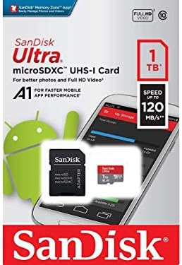 Ultra 1 TB microSDXC Çalışır Alcatel OneTouch Yangın C Artı SanFlash ve SanDisk tarafından Doğrulanmış (A1/C10/U1/8 k / 120MBs)