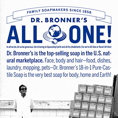 Dr. Bronner's-Saf Kastilya Sıvı Sabunu (Çay Ağacı, 1 Galon) - Organik Yağlarla Üretilmiş, 18'i 1 Arada Kullanım Alanları: Akne
