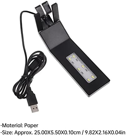 1 Adet balık tankı USB lamba LED enerji tasarrufu akvaryum sucul bitki ışık (siyah) akvaryum substrat
