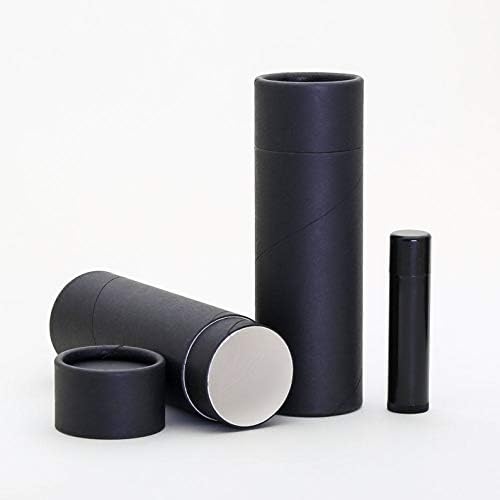 100 mL Siyah Kraft Karton Dudak Balsamı / Merhem / Kozmetik / Losyon Tüpleri (12)
