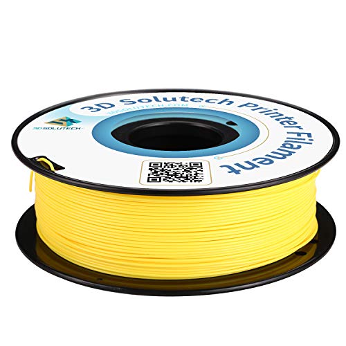3D Solutech Gerçek Sarı 3D Yazıcı PLA Filament 1.75 MM Filament, Boyutsal Doğruluk + / -0.03 mm, 2.2 LBS (1.0 KG)