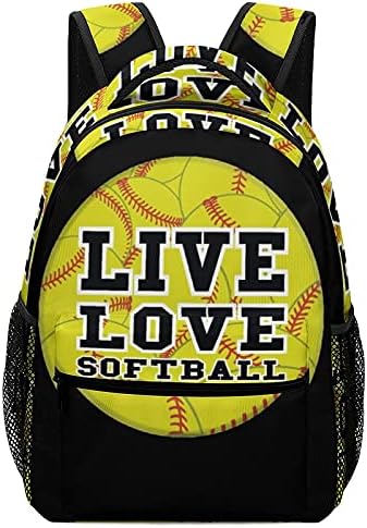 Canlı Aşk Softballs seyahat sırt çantası Rahat Spor Çanta Oxford kumaş Çalışma Alışveriş seyahat kamp İçin uygun