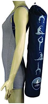 cennet RANFORCE Çiçek Temalı Baskılı Yoga Mat Egzersiz, Spor, Yoga ve Pilates için Çanta ile Çevre Dostu Kaymaz-Ekstra Uzun 73