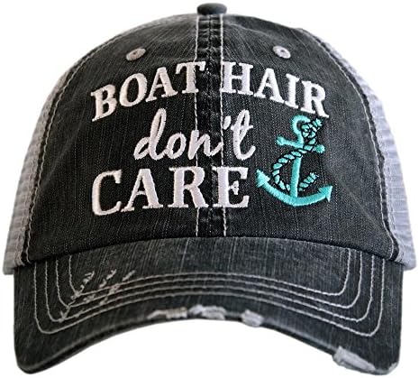 KATYDİD Tekne Saç Umurumda değil beyzbol şapkası - Kadınlar için kamyon şoförü şapkası-Şık Sevimli güneş şapkası