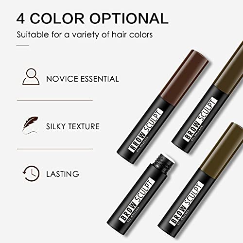 Ardorlove Sıvı Kalem Eyeliner-4-color su geçirmez Kaş Saç Boyası Doğal Jel Dayanıklı Mürekkep Kalem-Çabuk Kuruyan Olmayan leke
