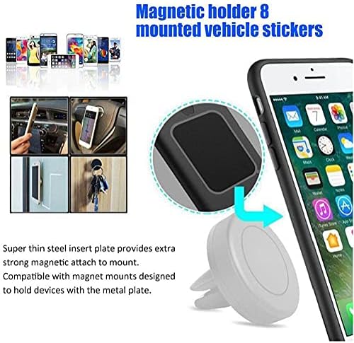 Şarj Tutucu Plakaları Telefon Metal Plakalar Metal Araç montaj Plakaları Sticker Araç Montaj Telefon Tutucu Siyah için Değiştirin