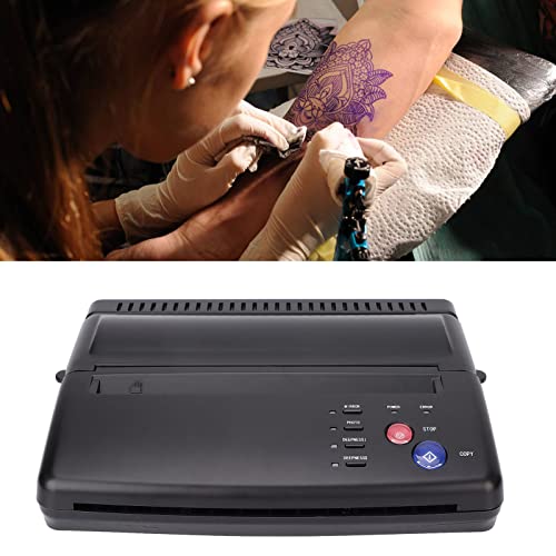 Dövme Stencil Transfer Makinesi Taşınabilir Dövme Stencil Yazıcı Termal Fotokopi Dövme Sanatçıları için 50 Dövme Stencil Transfer