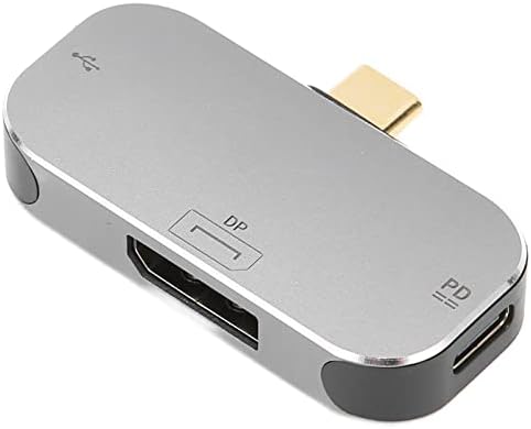 3 in 1 USB C Çok Fonksiyonlu Yerleştirme Istasyonu, USB C DP Dönüştürücü Tak ve Çalıştır Taşınabilir Boyutu Yüksek Hızlı Cep