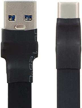 Xıwaı Yukarı Açılı / Düz USB-C Tip-C Erkek USB3. 0 Veri Kablosu 20cm İnce Düz Yumuşak Tablet, Telefon ve Dizüstü Bilgisayar için