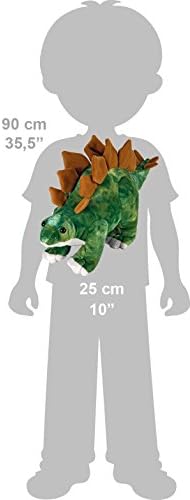 Vahşi Cumhuriyet Stegosaurus Peluş, Dinozor Doldurulmuş Hayvan, Peluş Oyuncak, Çocuklar için Hediyeler, 10, Çok Renkli, (Model: