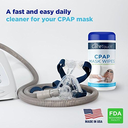 Care Touch CPAP Mendil-Kokusuz / CPAP Temizleyici / 3 Paket 70 Kokusuz CPAP Maske Temizleme Mendili (Toplam 210)