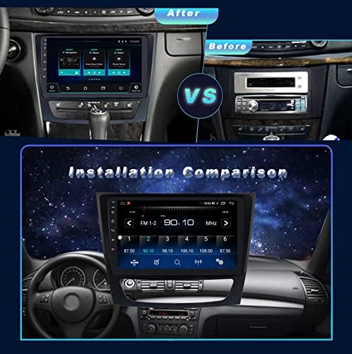 Stereo Alıcıları GPS Navigasyon Mercedes Benz E-Klasse W211CLS W219CLK W209G-Klasse W463 2001-2010, Android 10 Radyo ile Apple
