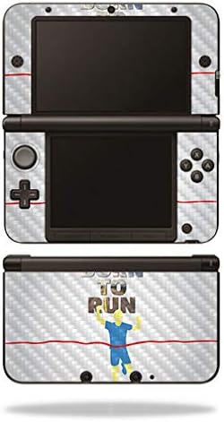 Nintendo 3DS XL için MightySkins Karbon Fiber Cilt Orijinal (2012-2014) - Çalıştırmak için Doğmuş / Koruyucu, Dayanıklı Dokulu