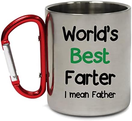 Dünyanın En İyi Osuruk Demek Baba Baba Kupa Baba Doğum Günü Kamp Karabina Kupa Bardak doğum günü hediyesi Babalar Günü 300 ml