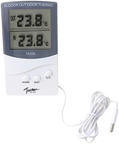 HELYZQ TA338 Yüksek Hassasiyetli Elektronik termometre ile Prob Tipi Kapalı ve Açık Ev Endüstriyel Çift Ekran Termometre