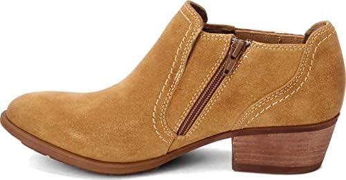 Dünya Ayakkabı Tepe Peru Kadın Ayak Bileği Çizme Kemik Kahverengi-9 Orta