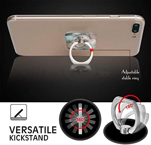 Kurt Dream Catcher Cep Telefonu Halka Tutucu Parmak Standı 360° Rotasyon Metal Halka Kavrama, Tüm Smartphone ile Uyumlu