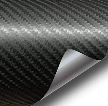 Siyah True R Karbon Fiber Vinil Wrap Rulo ile Hava Yayın Teknolojisi (3ft x 5ft)