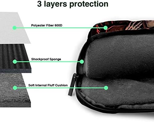 zsst Dizüstü bilgisayar için laptop kol çantası Koruyucu Kılıf Kapak ile Cep Baphomet Şeytani Keçi Kafası Bebek Kafatası Taşıma