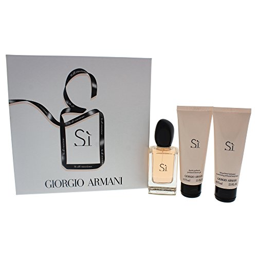 Giorgio Armani Eau De Parfum Duş Jeli ve Kadınlar için Parfümlü Vücut Losyonu Seti, 3 Adet