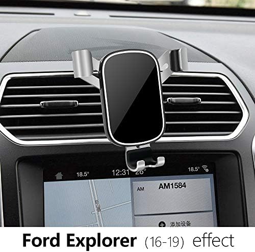 LUNQIN Araba telefon tutucu ıçin -2019 Ford Explorer [Büyük Telefonları ıle Kılıf Dostu] Oto Aksesuarları Navigasyon Braketi
