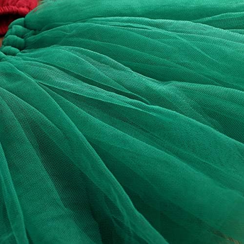 Yenidoğan Bebek Kız Noel Kıyafetler Dantel Uzun Kollu Kırpma Üst Tül Tutu Etek Parti Elbise Up Giyim Seti