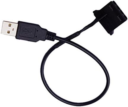 4 Adet Yeni Siyah USB 4 Pin Molex Soğutma Fanı Bağlantı Kablosu Kablosu PC için Oldukça Bilgisayar Kasası