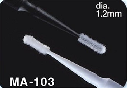 100 adet 6-Size Tek Kullanımlık Kirpik Fırçası Maskara Wands Aplikatör Uzatma (Beyaz-1.2 mm)