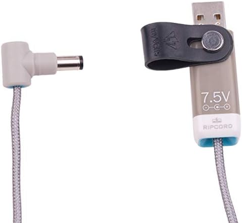 Ripcord USB-DC Güç Kablosu, 7,5 V, Merkez Pozitif, 2,1 mm x 5,5 mm uç, AA925MS