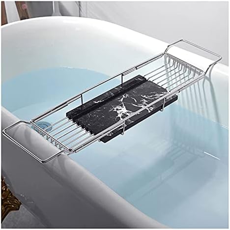 LİYANLCX Küvet Tepsi Küvet Caddy Uzatılabilir Banyo Köprü Tepsi Raf için Banyo için Smartphone Kupa Şarap Cam Ped Sabun Uyar