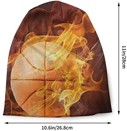 MWQBTEE Basketbol Yetişkin Unisex Hımbıl Örgü Şapka Rahat Unisex Moda Sıcak Şapka